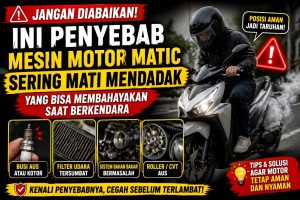 Mengapa Motor Matic Mati Mendadak Saat Jalan Pelan Ini Penyebab Dan Solusinya